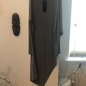 BCBG Camira - Asymmetric long sleeve Dress